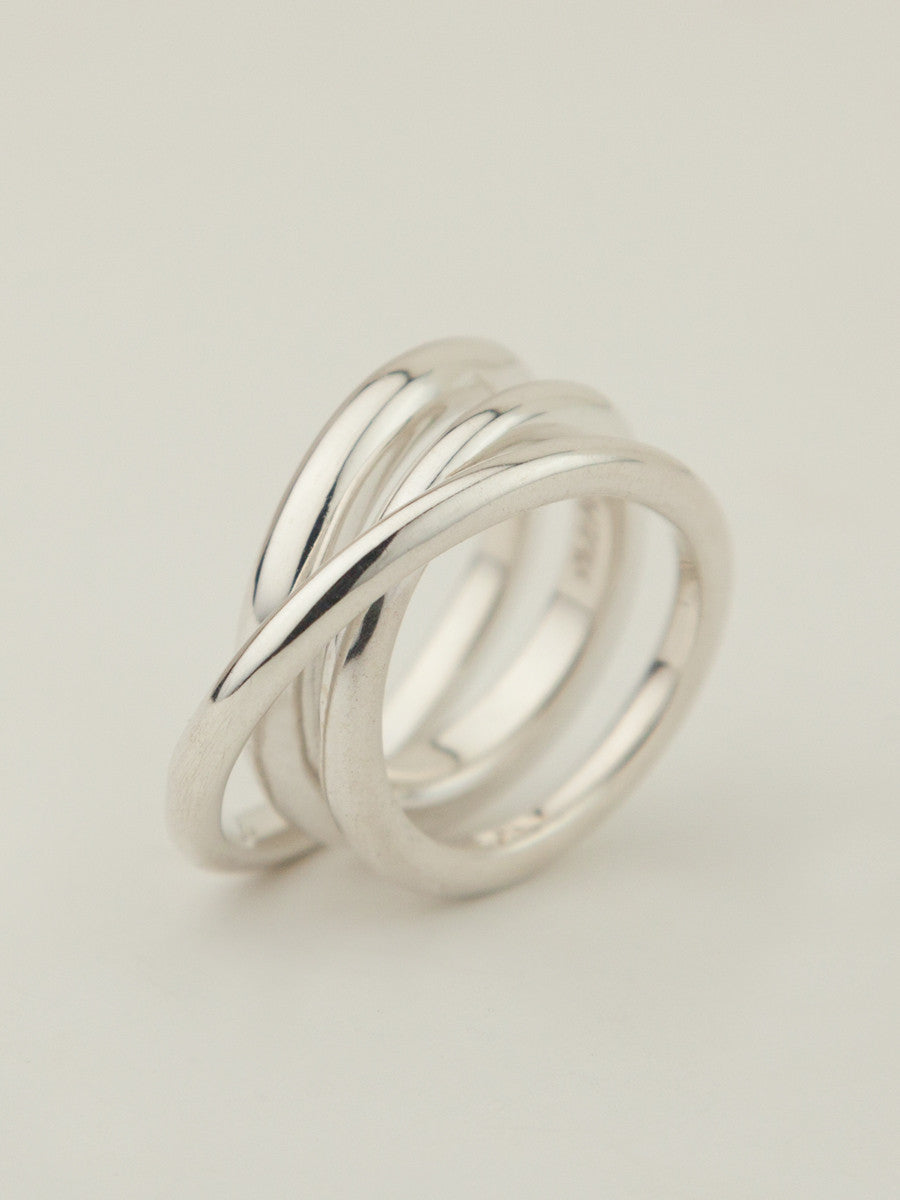 Trois Ring Sterling Silver