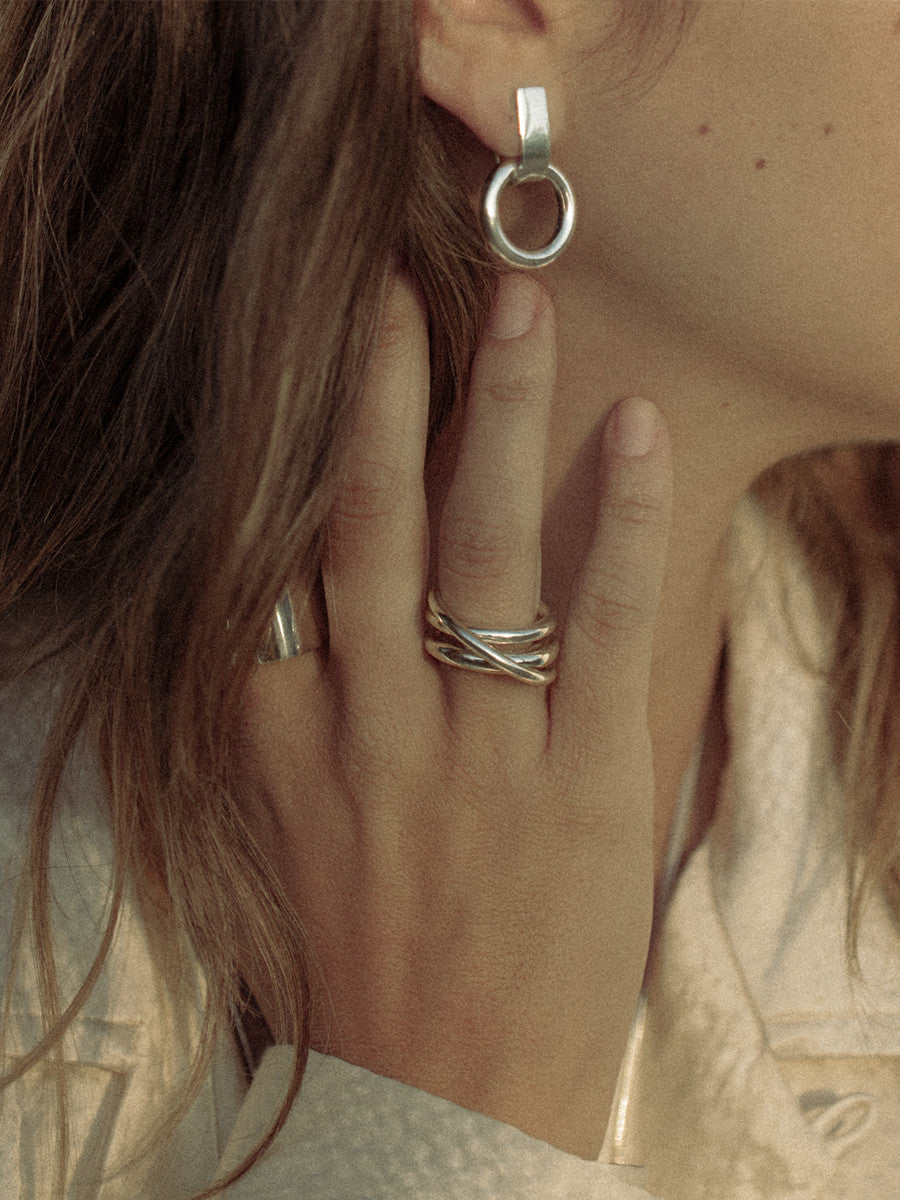 Trois Ring Sterling Silver