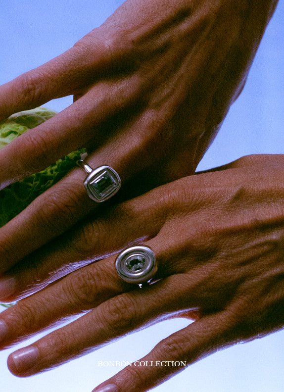 Confetto Ring Sterling Silver