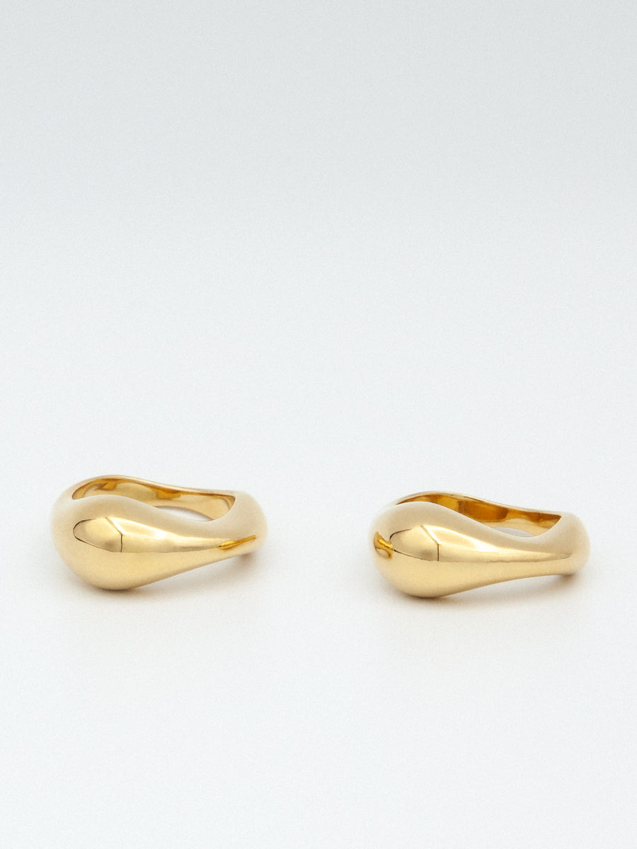 EVA DOUBLE SET RINGS GOLD