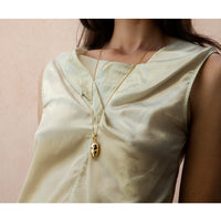 Sleeping Muse Necklace Vermeil