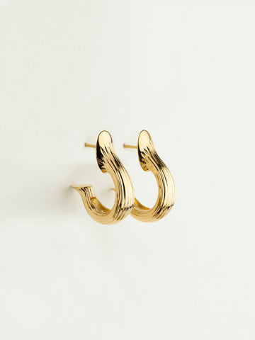 Teja Hoops Large Vermeil