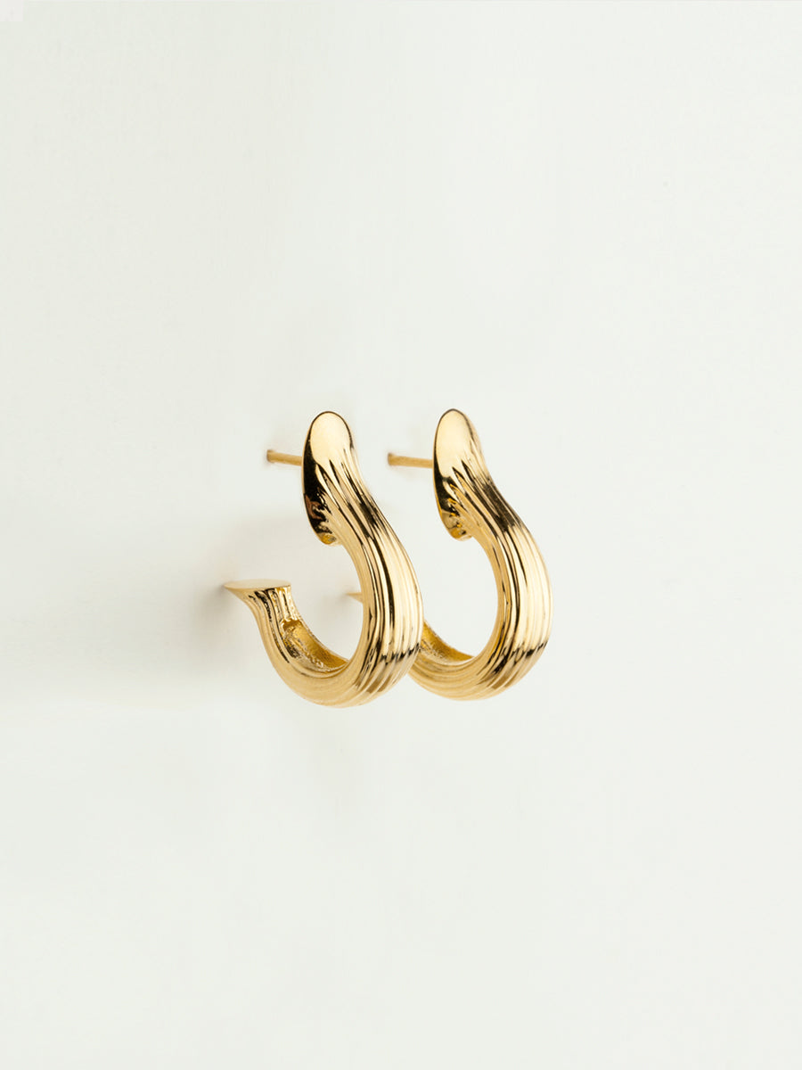 Teja Hoops Large Vermeil