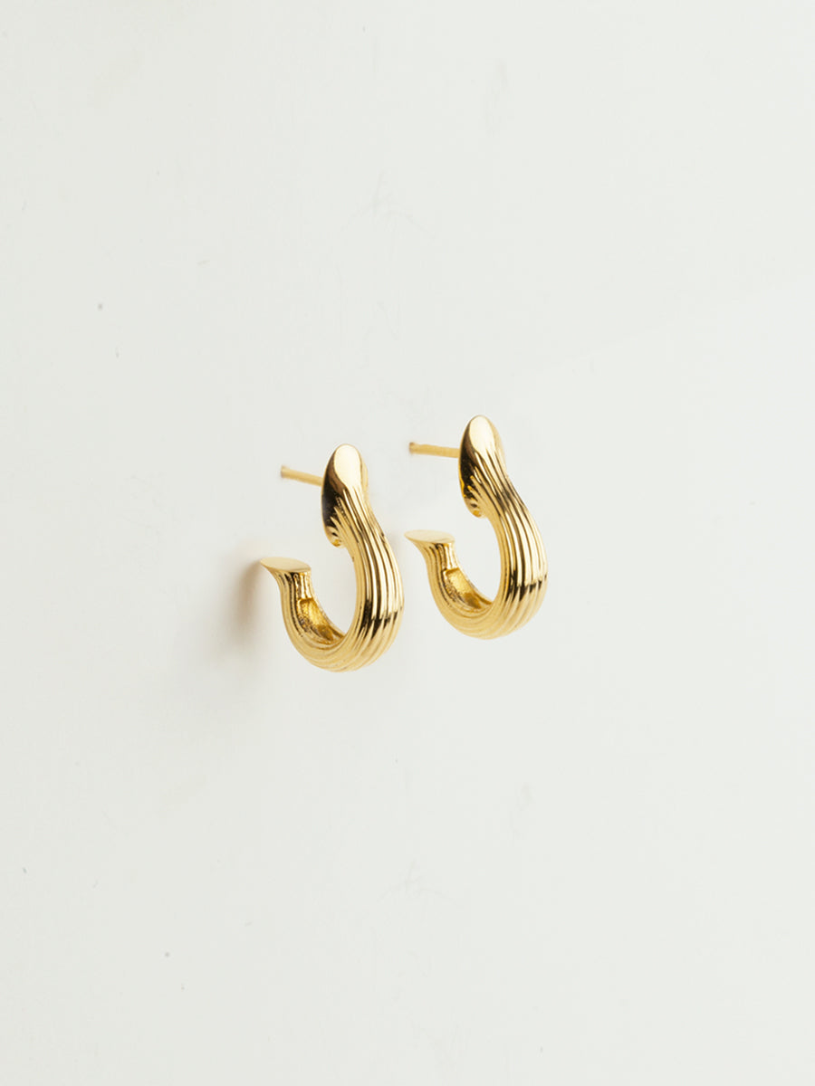 Teja Hoops Small Vermeil