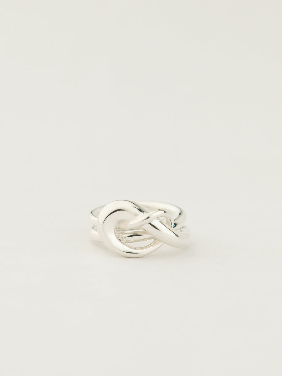 KNOTTED AND BESOTTED RING STERLING SILVER