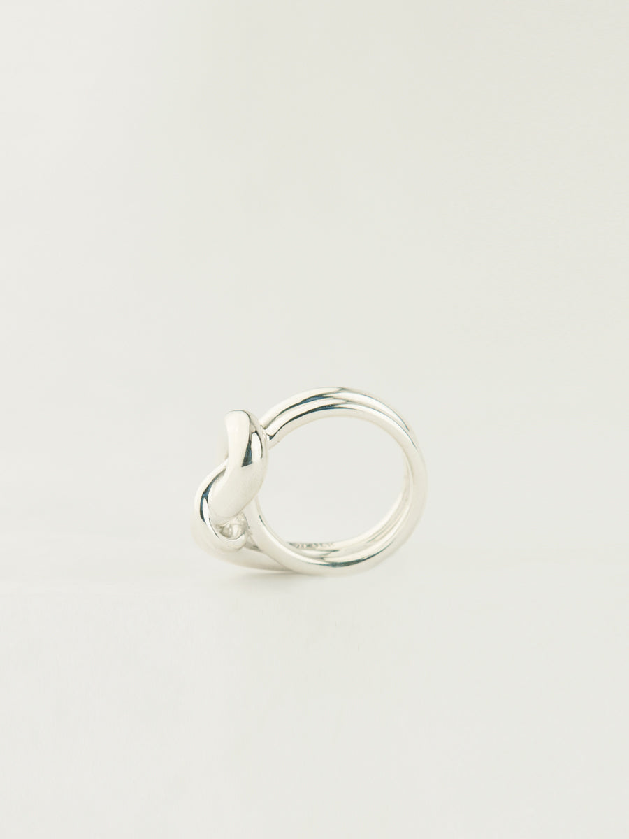 KNOTTED AND BESOTTED RING STERLING SILVER
