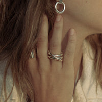 Trois Ring Sterling Silver