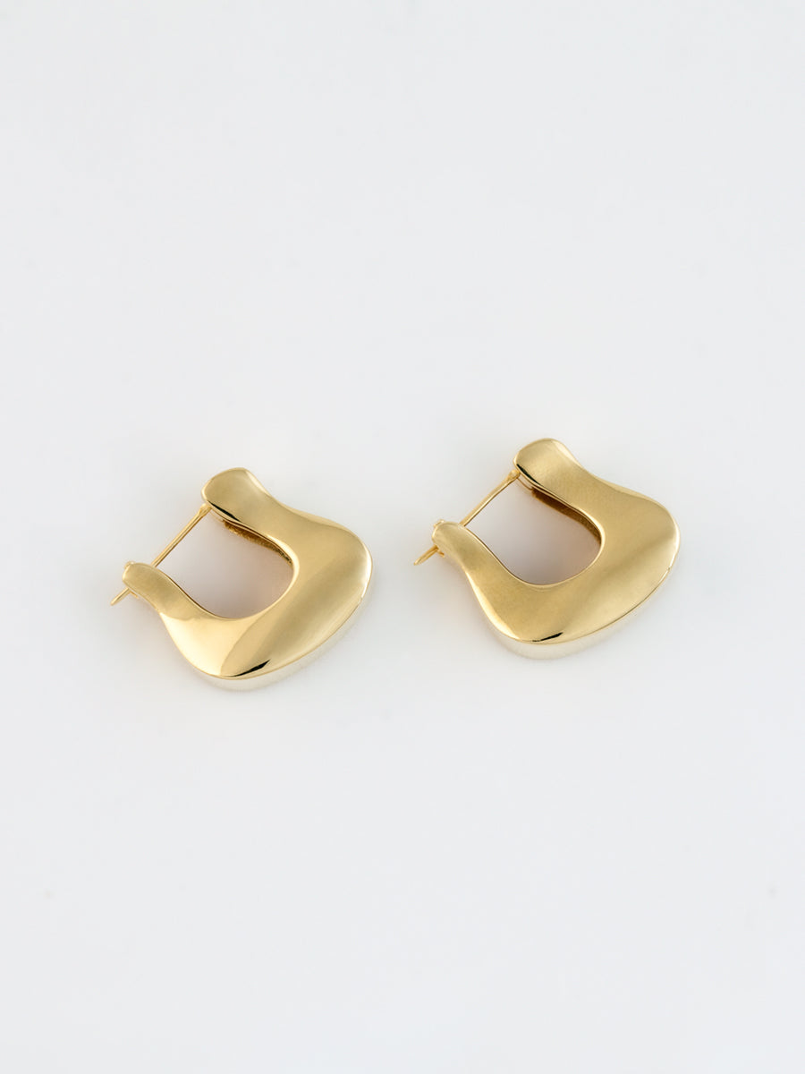 Hoof Earrings Vermeil