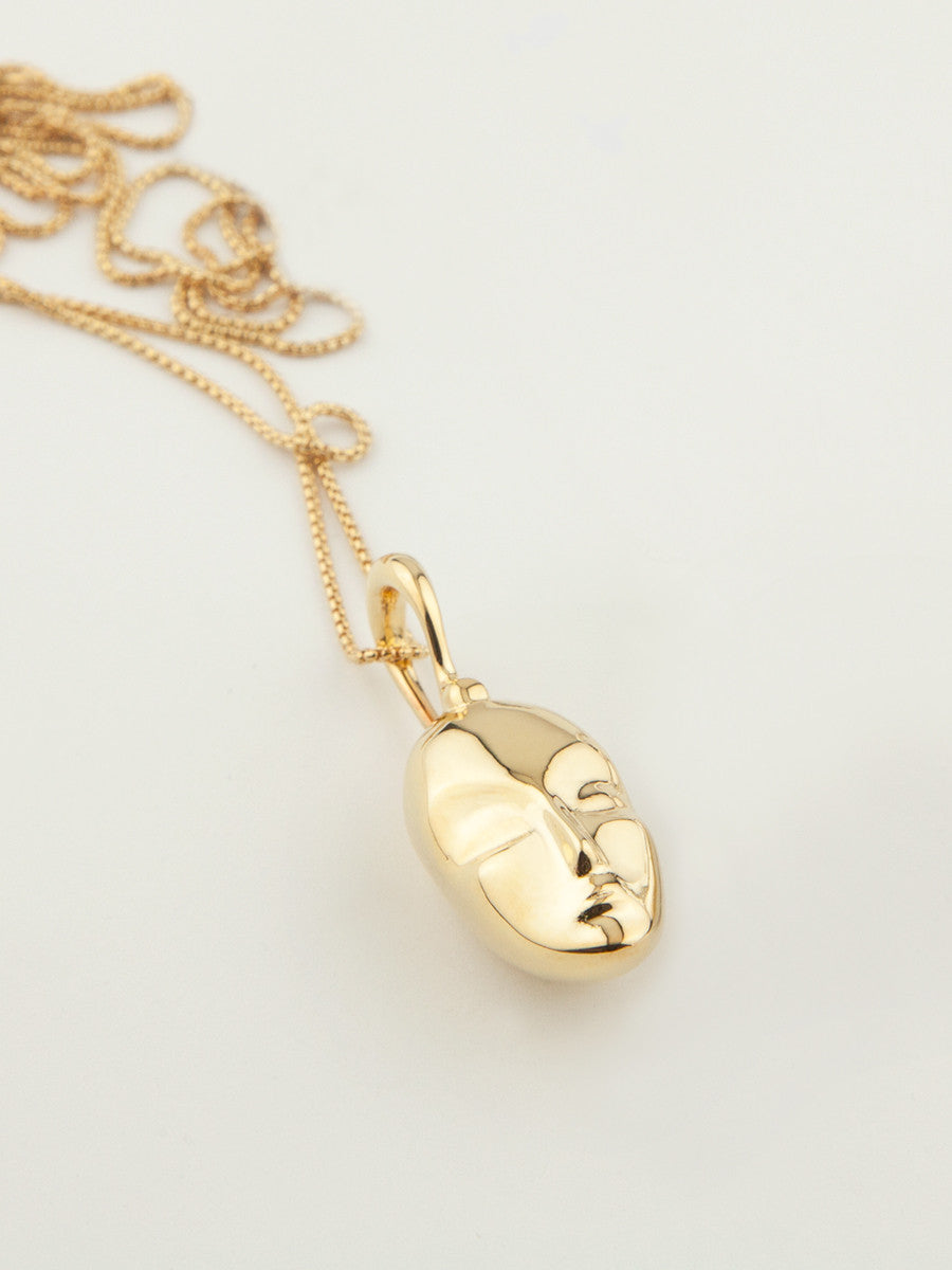 Sleeping Muse Necklace Vermeil