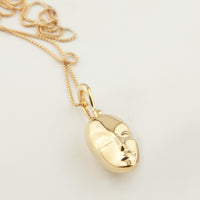 Sleeping Muse Necklace Vermeil